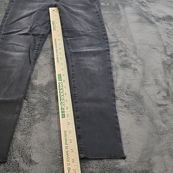 Joe’s Skinny Ankle Jeans Size 27 Gray Black Rough Hem Tapered Leg Skinny Jeans - Picture 8 of 9
